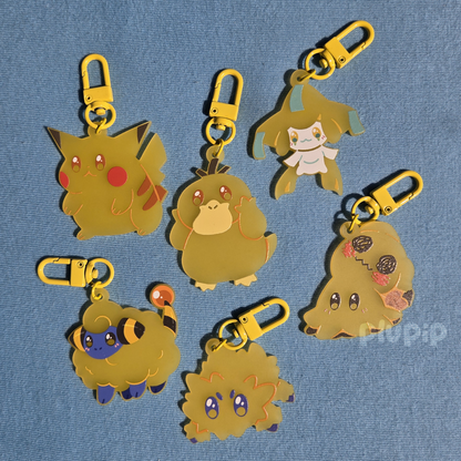 Frosted Keychains - Yellow