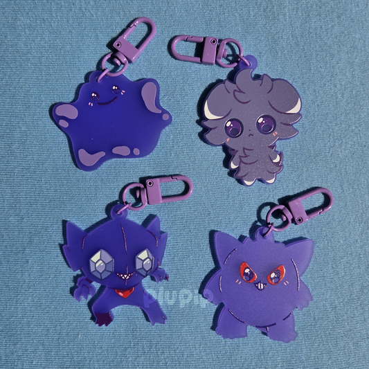 Frosted Keychains - Purple