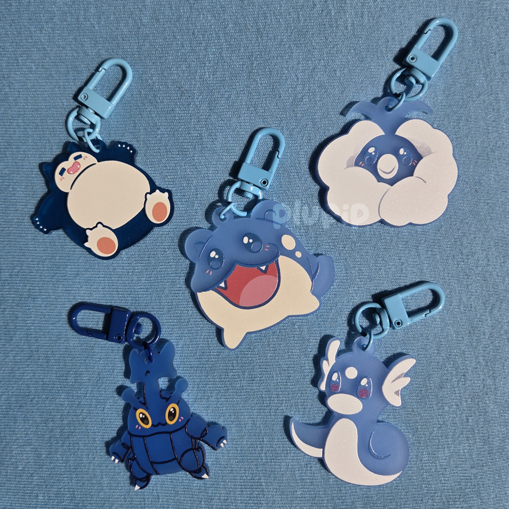 Frosted Keychains - Blue (02)