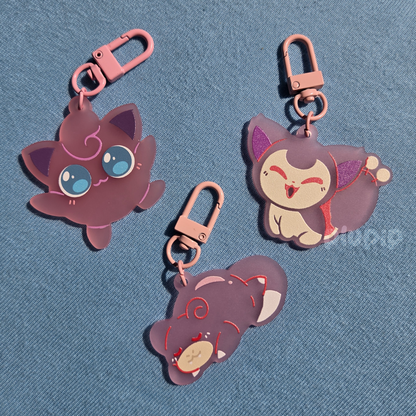 Frosted Keychains - Pink