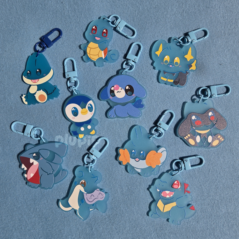 Frosted Keychains - Blue (01)